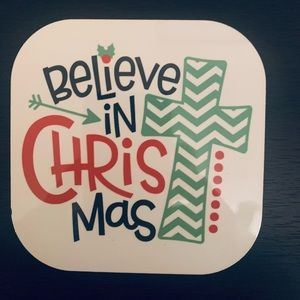 Believe in Christmas coasters (sold in sets of 2)